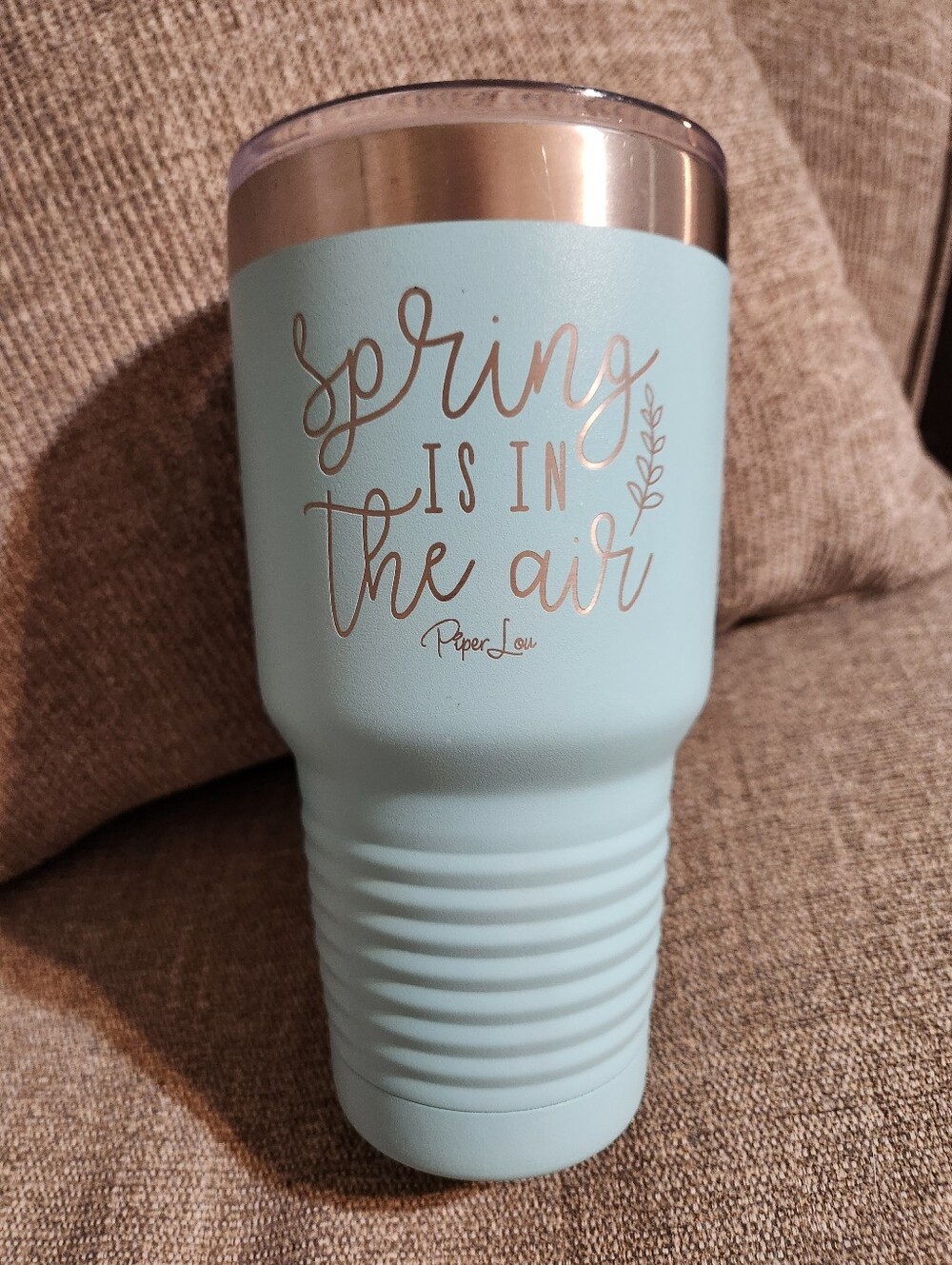 Piper Lou Powder Blue Insulated Tumbler - Spring Design